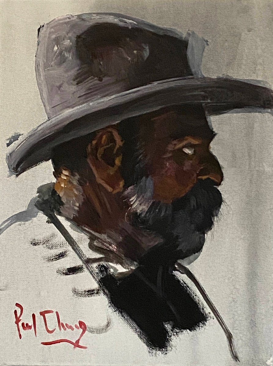  Cowboy In Twilight By Paul Cheng, 9 X 12, Artwork For Sale On Artfinder