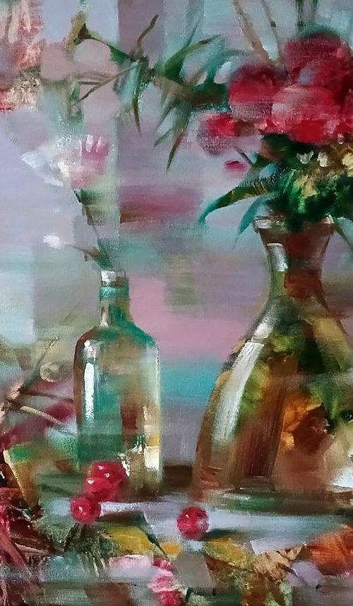 Still Life of a Festive Table by Anatolii Tarabаnov