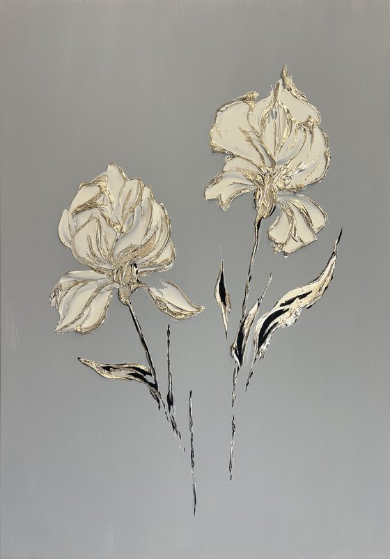 Elegant Voluminous Irises