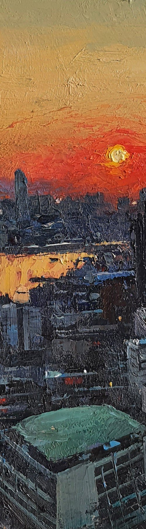 View of London at sunset by Roberto Ponte
