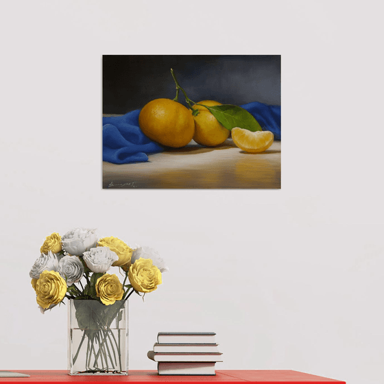 "Still life with tangerines"