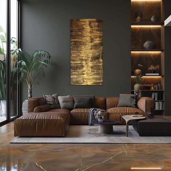 Golden Fire 60x120x2 cm