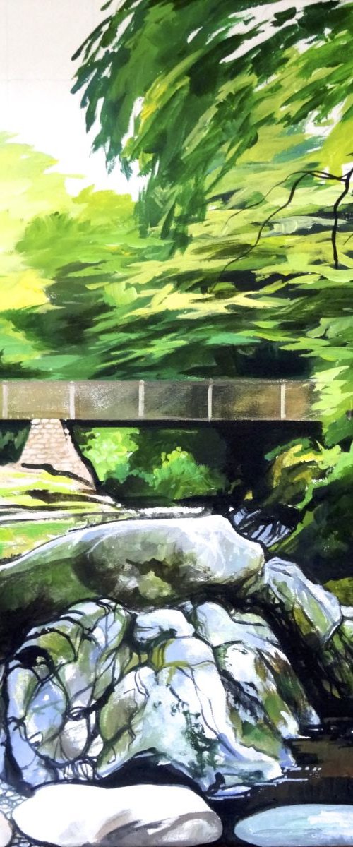 Wooden Bridge On The Shimna River by Joseph Lynch