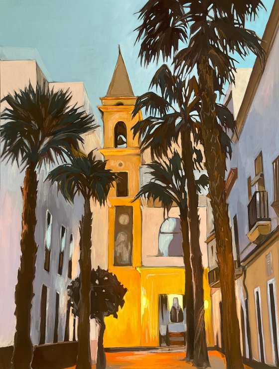 Palm trees near the chapel