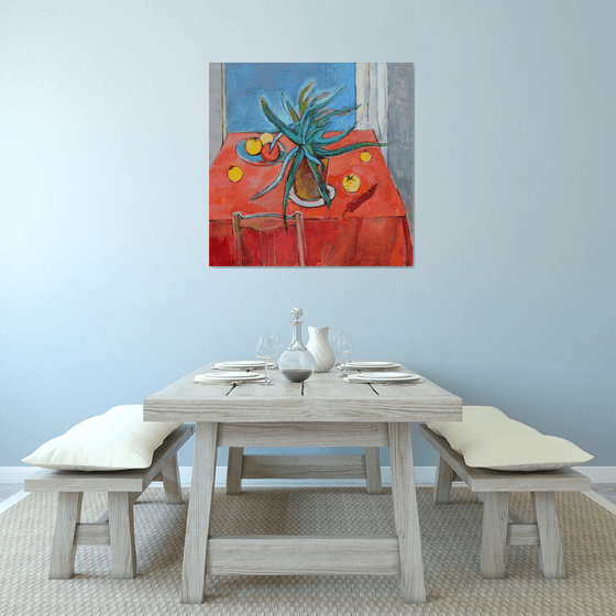 Aloe Vera and Yellow Tomatoes