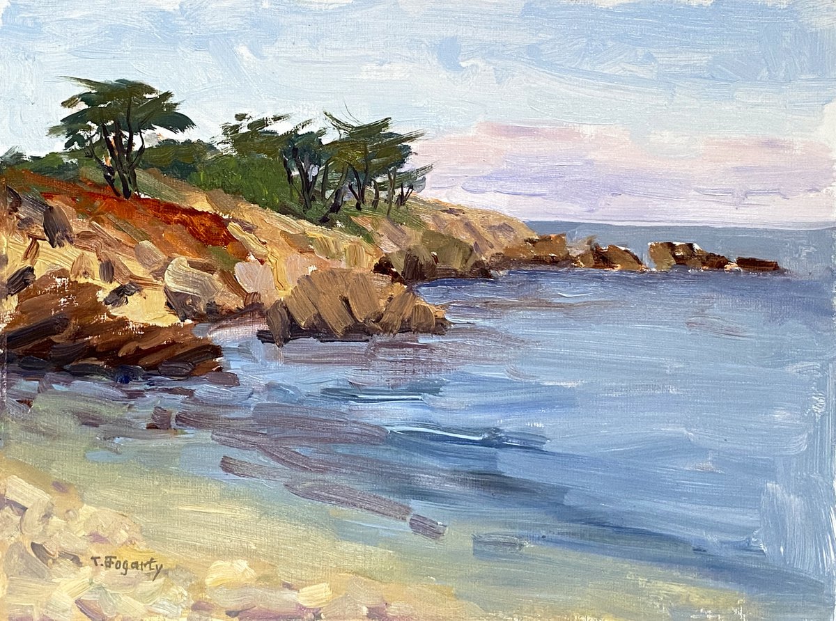 Pacific Grove Coastline By Tatyana Fogarty, 12 X 9, Artwork For Sale On Artfinder