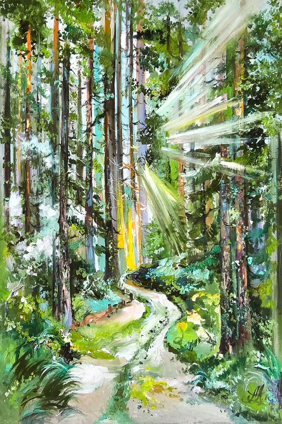 Forest painting