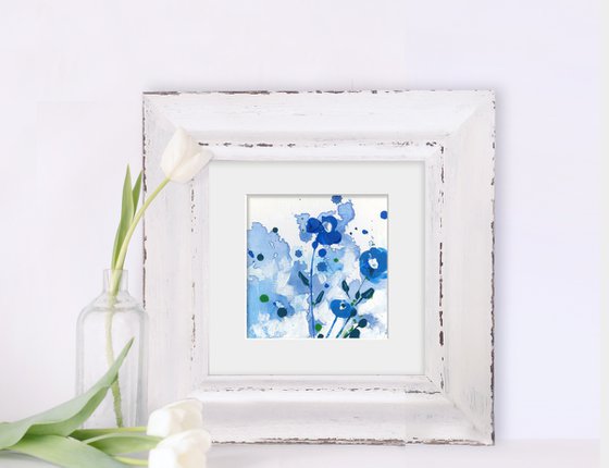 Dreaming In Blue Collection 2 - Set of 6 - Floral art by Kathy Morton Stanion
