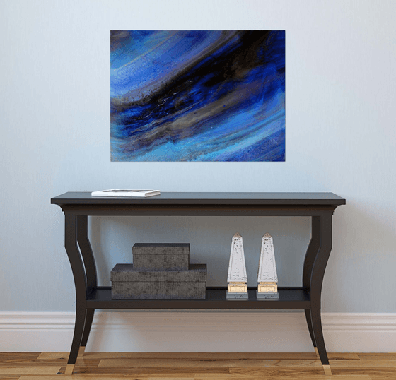 SEASCAPE "Blue Lagoon"#2  Abstract painting 60 x 80cm