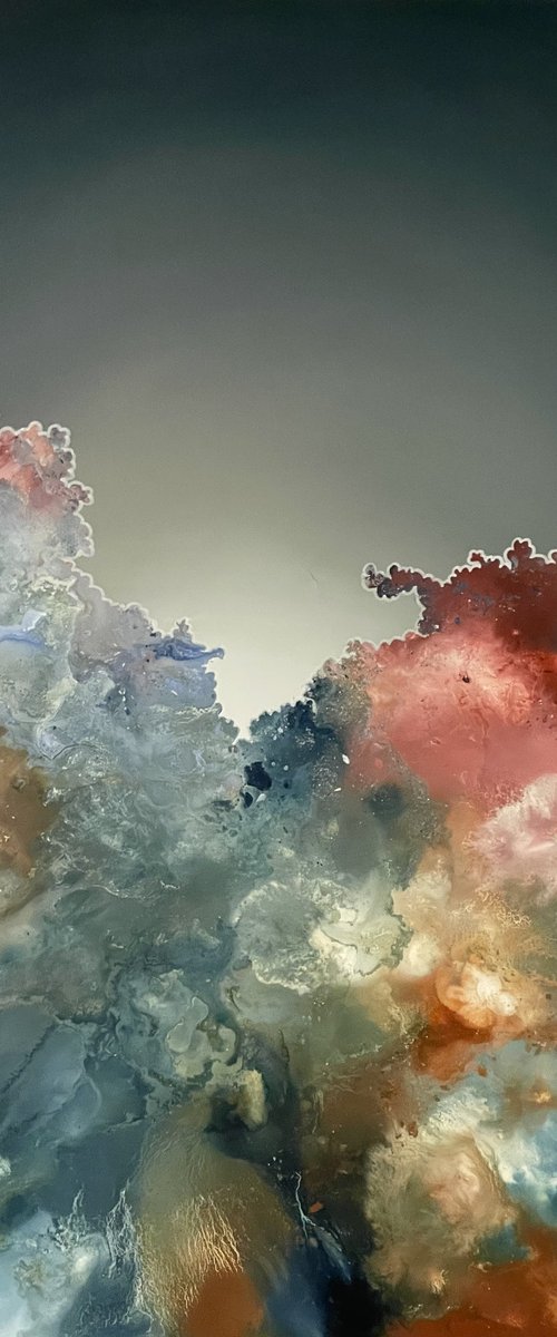Atomic calm - Large oil on Canvas - 80cm x 100cm by Jonesy