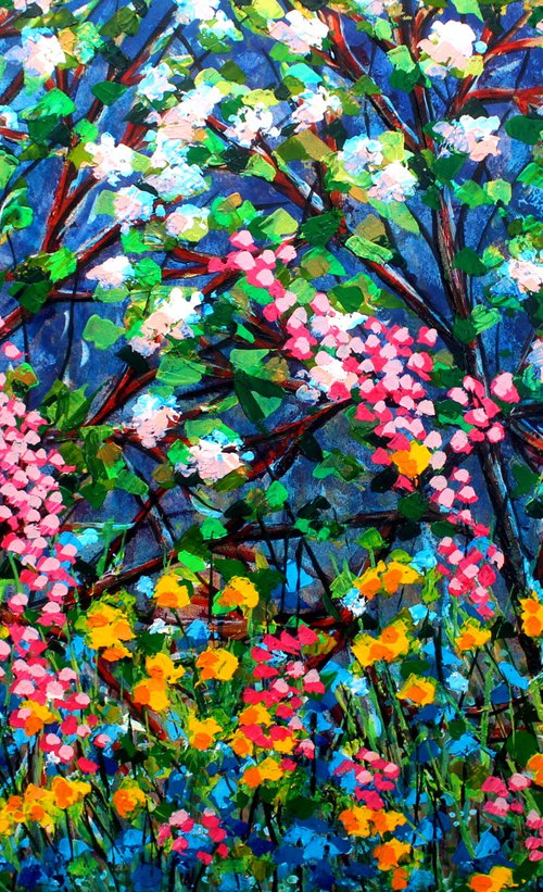 Spring Cornus ( Large -120cm x80cm ) by Paul J Best
