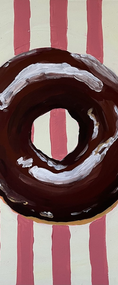 Striped Vintage Doughnut by Dal Kaur