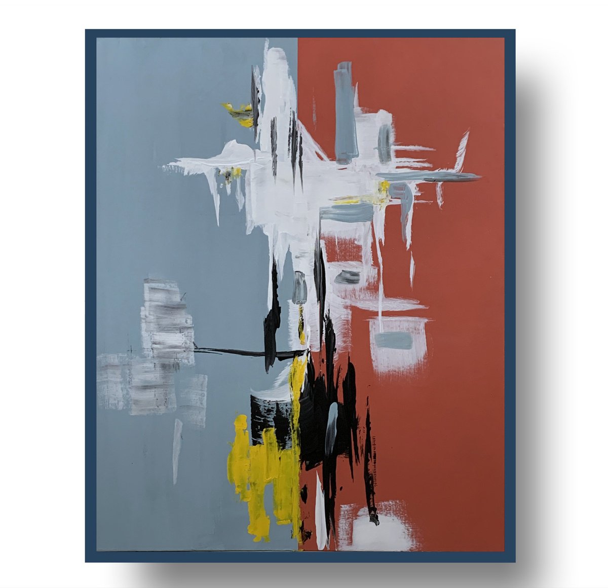 Abstract Acrylic Painting By Vita Schagen, 16 X 20", The Universe Within., Original Artwork