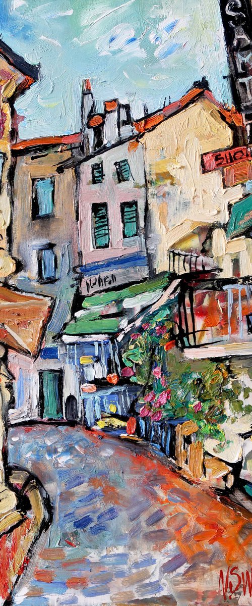 Street in Cannes by Nikifor Swiristuhin