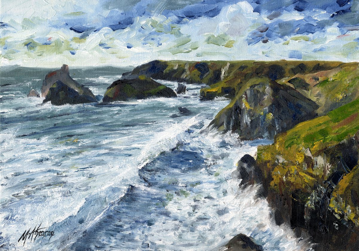 Kynance Cove, Cornwall. An Original Oil Painting on Artists