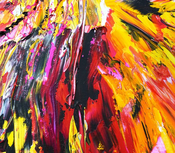 Yellow Red Abstraction E 6