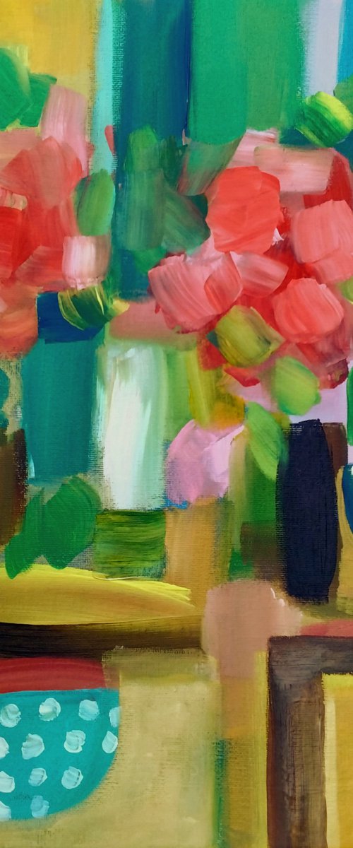 Still Life with a Blue Bowl by Jan Rippingham