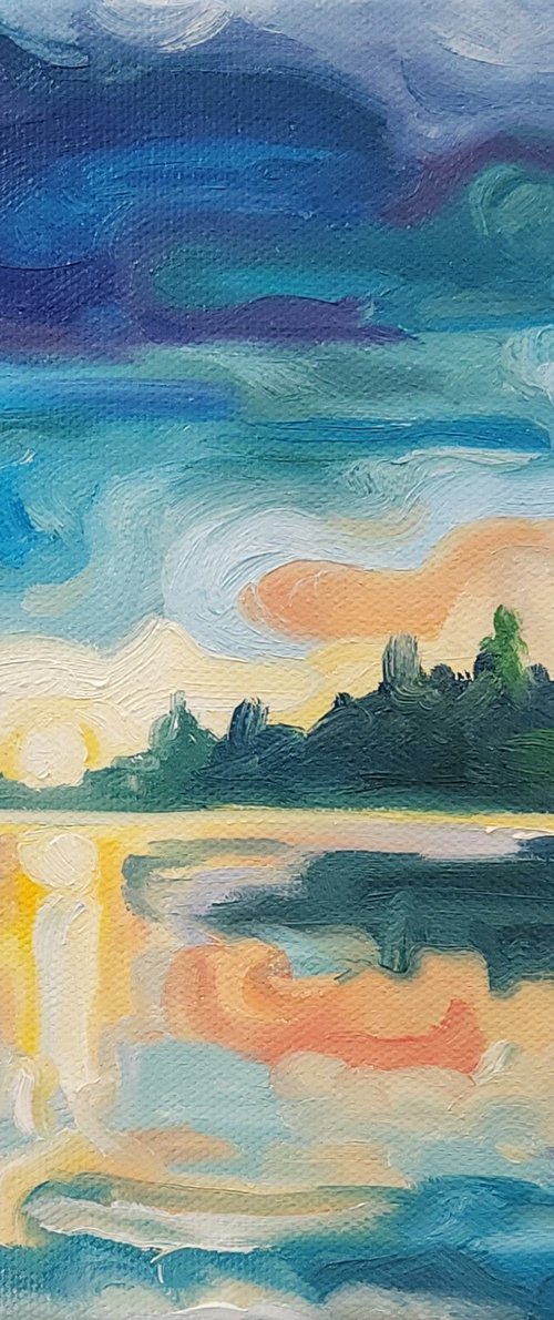 Cedar  Swamp Sunrise by Katrina Case