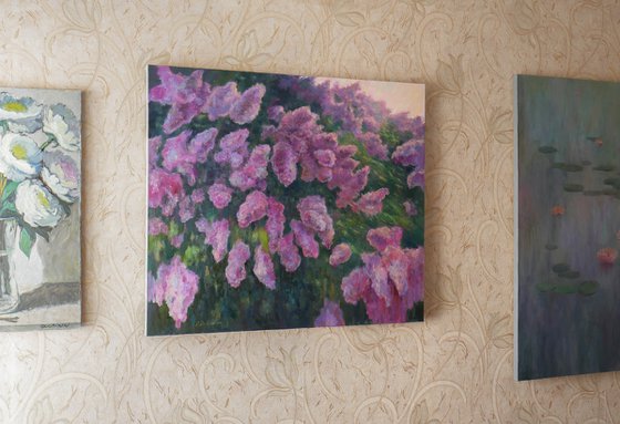 Lilacs Fading Into Light - Lilacs painting
