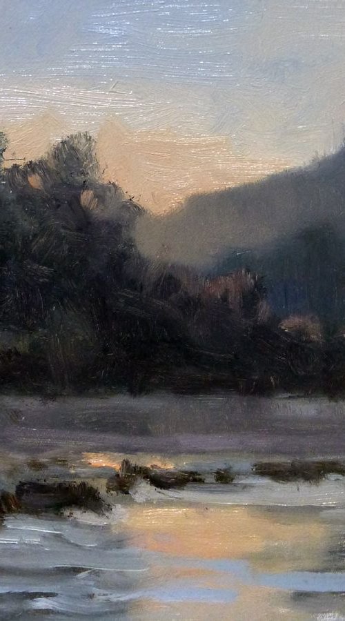 Dawn on the Durance by Pascal Giroud