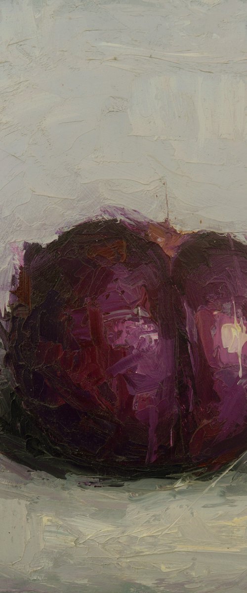 Cheeky plum by Damien Venditti