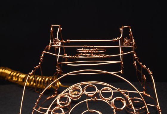 Retro Telephone Wire Sculpture