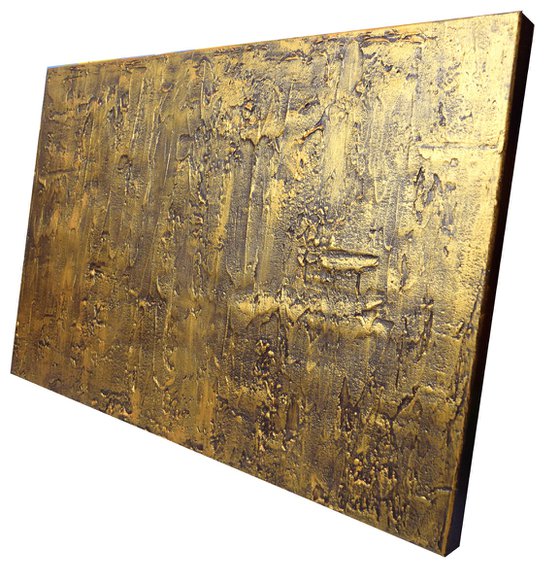 gold abstract painting