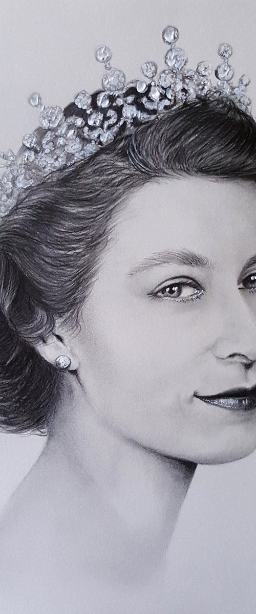 HM Queen Elizabeth II by Maja Tulimowska - Chmielewska