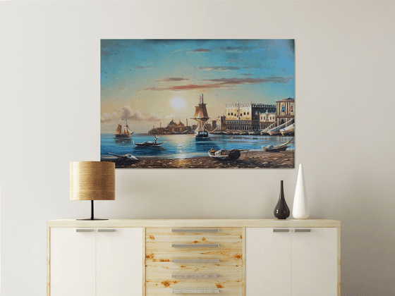 Port (120x80cm, oil painting)