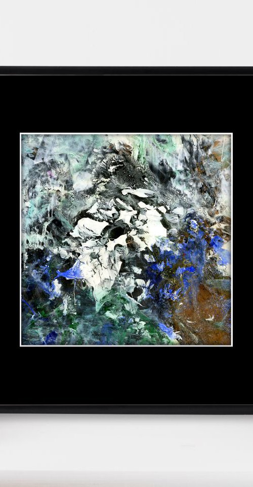 Abstract Dreams 54 - Mixed Media Abstract Painting in mat by Kathy Morton Stanion by Kathy Morton Stanion