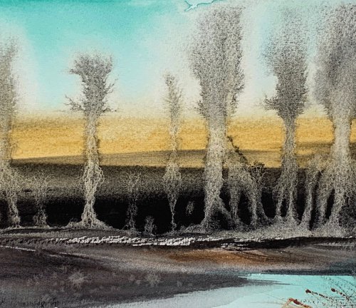 Abstraction. Trees. #5 by Eugenia Gorbacheva