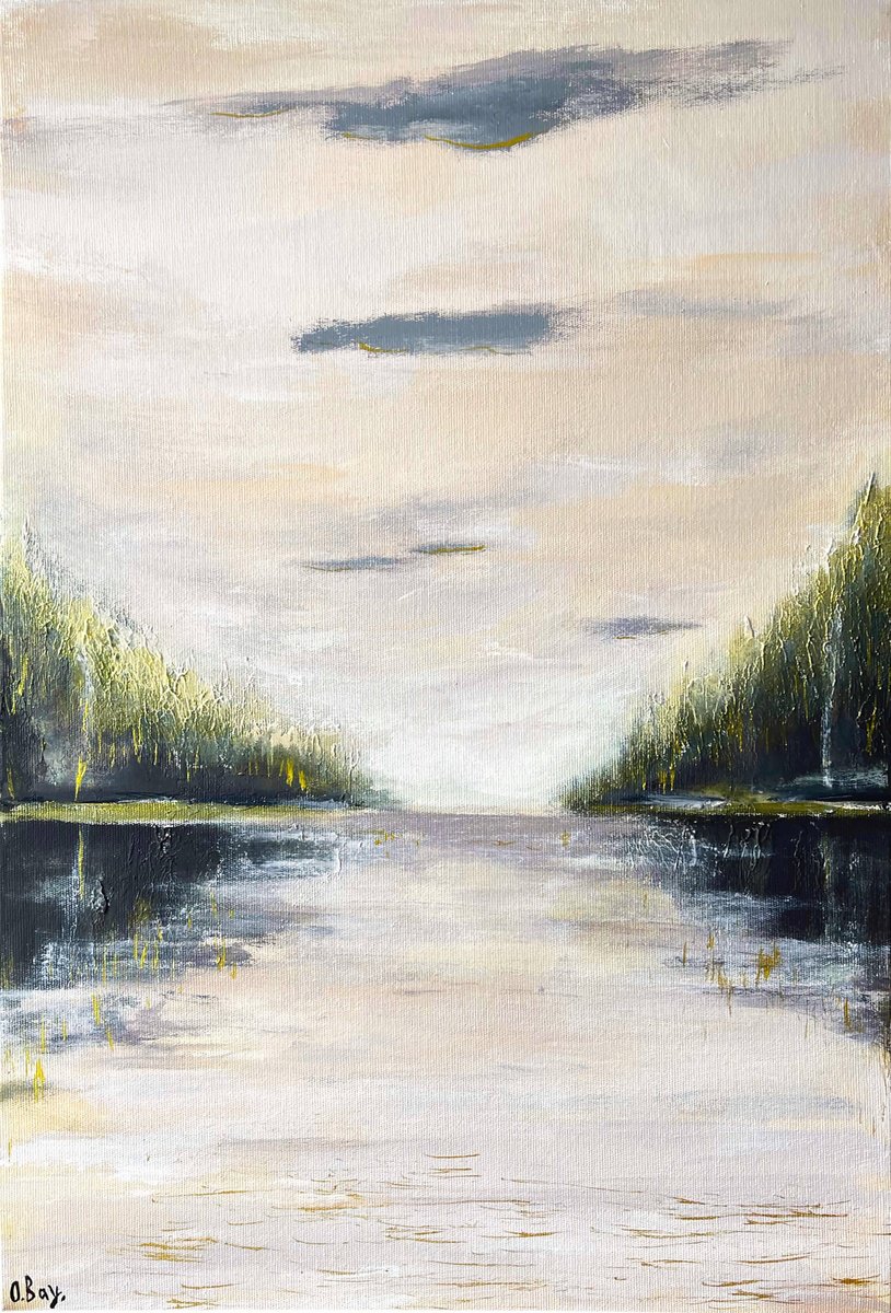  Golden Evening By Olesya Bay, 16 X 24, Artwork For Sale On Artfinder