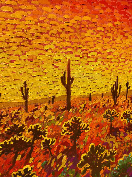 Hot day in desert