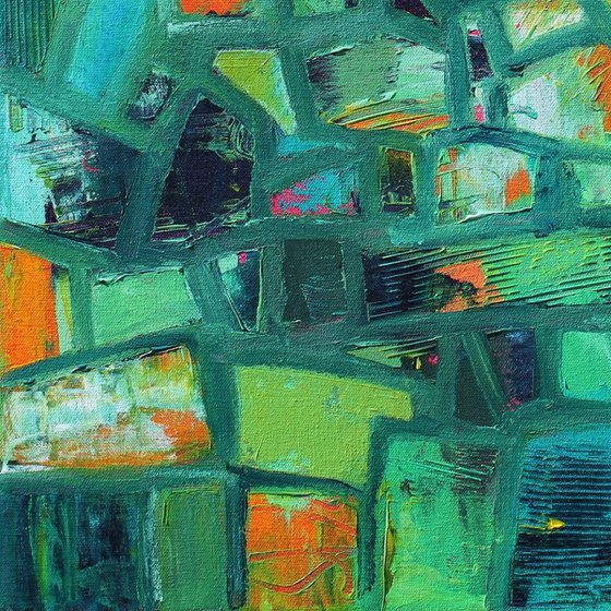 Abstract Shapes with Green