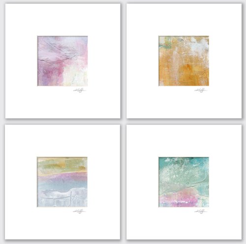 Lost In The Mystic Collection 1 - 4 Abstract Paintings by Kathy Morton Stanion