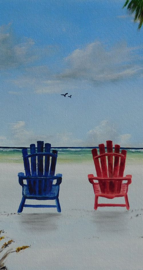 Our Spot On Siesta Key by Lloyd Dobson