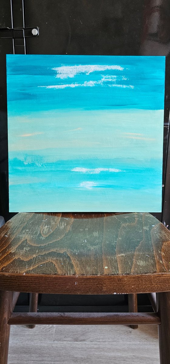 Quiet sunny seaside abstract water