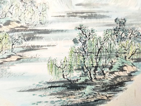 XUAN ART - Chinese landscape painting 43*43cm - 05