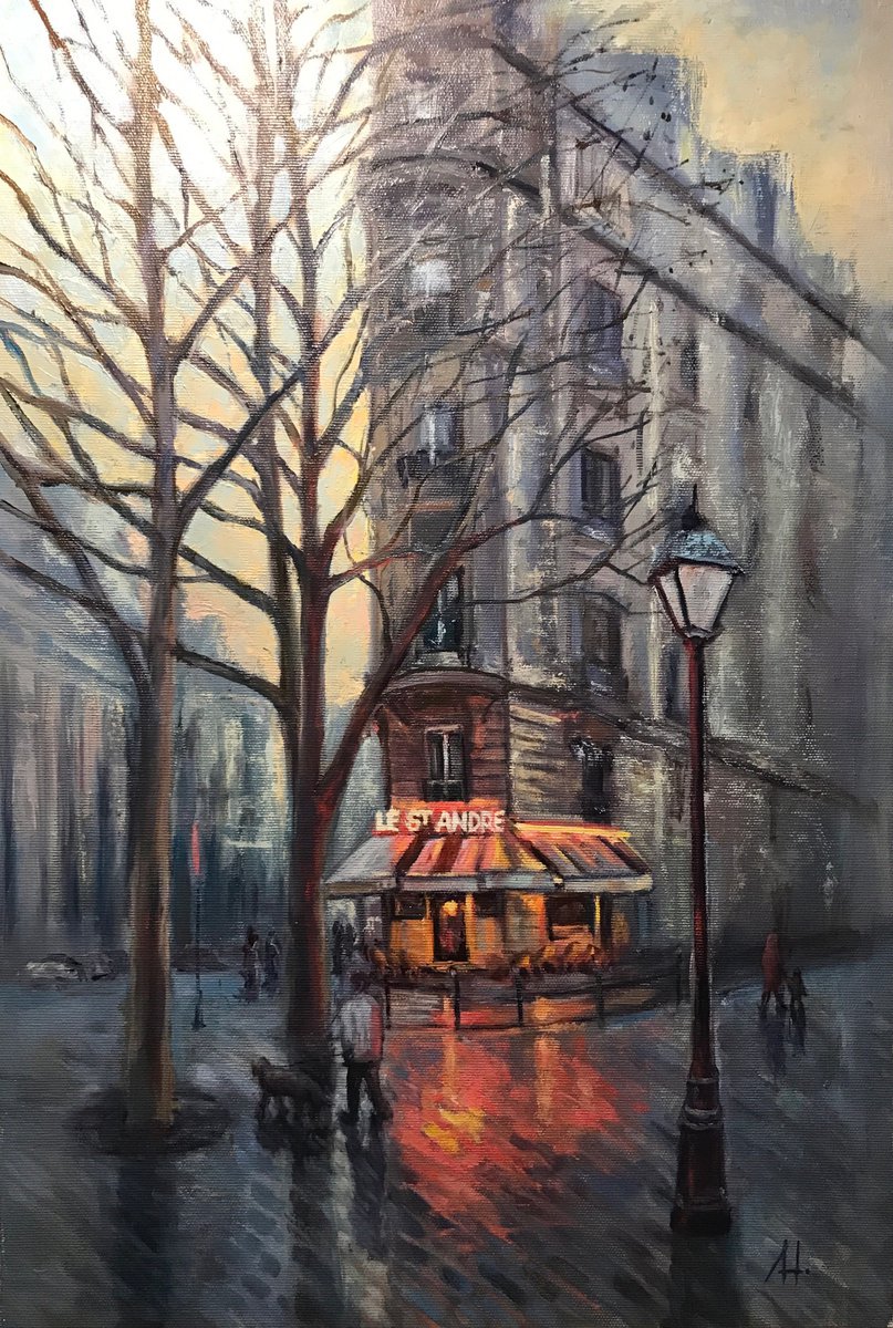 Rainy Paris by Nataliya Zagaruk