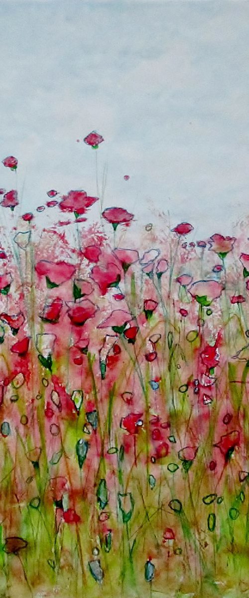 Delicate Pinks and Soft Reds by Pamela McMahon