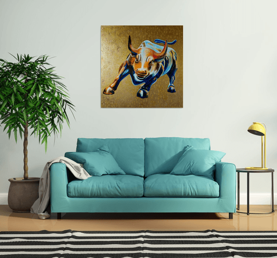 Charging Bull on Wall Street
