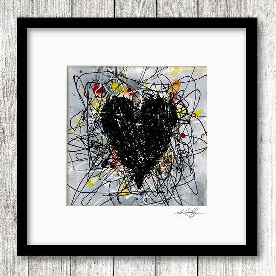 A Beautiful Heart 5 - Abstract Painting by Kathy Morton Stanion