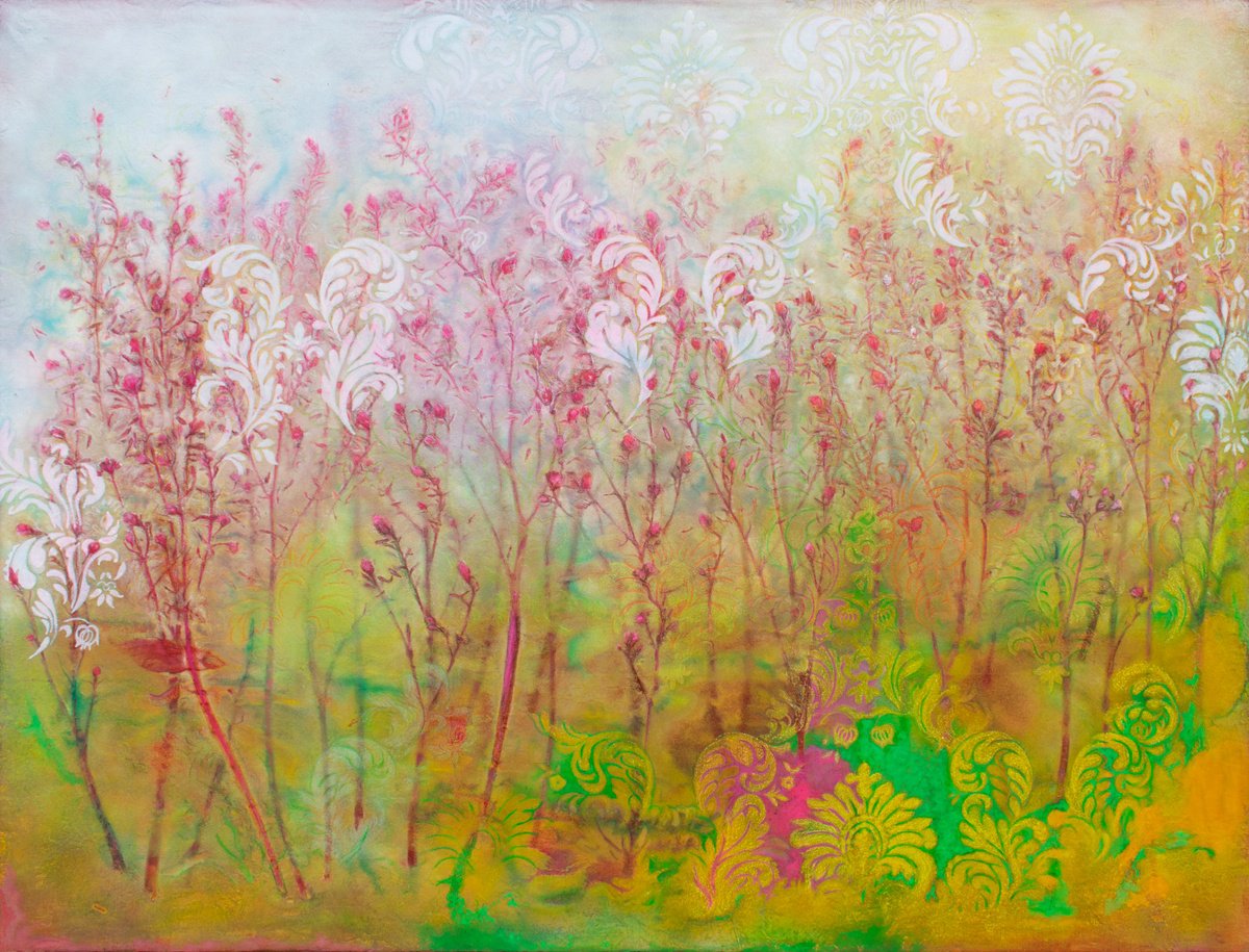 Impressionistic Landscape Acrylic Painting By Milena Nicosia, 65 X 49", Abracadabra,Crea La Tua Realti?, Original Artwork