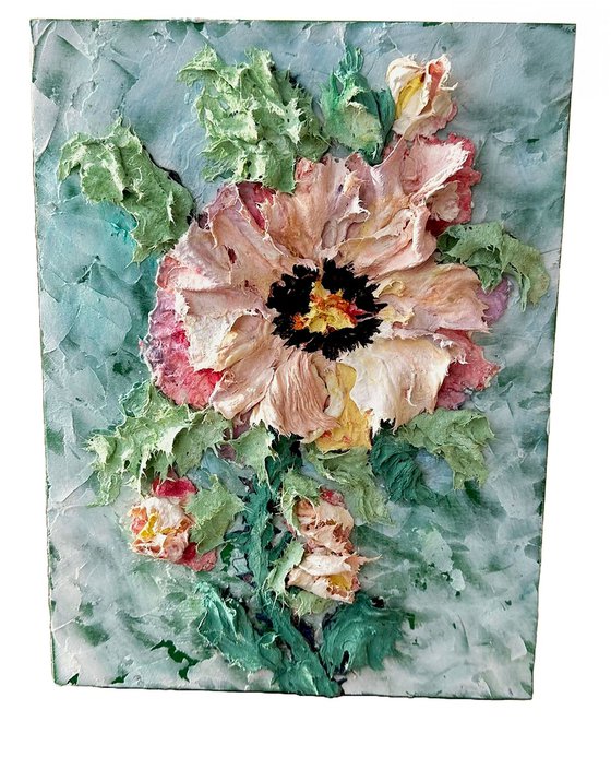 Textured Blossom: 3D Floral