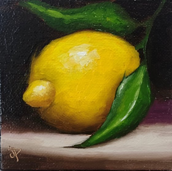Little lemon still life
