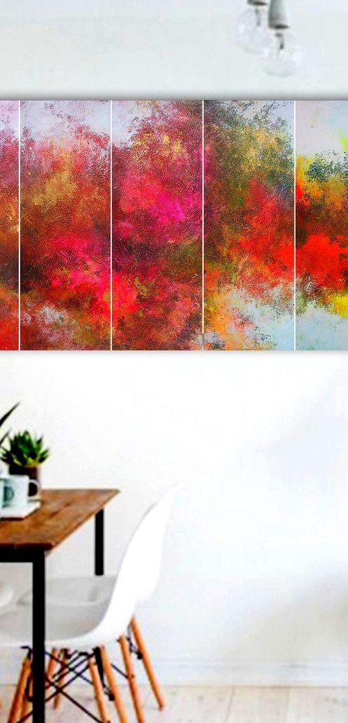 210x80cm. / Panoramic Painting  / 7 in 1 / Alex Senchenko © 2019 / Spirit by Alex Senchenko