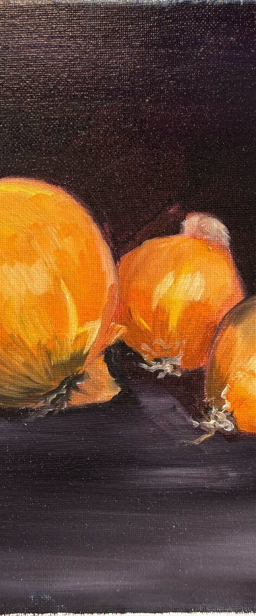 Still life with onions by Dmitry Fedorov