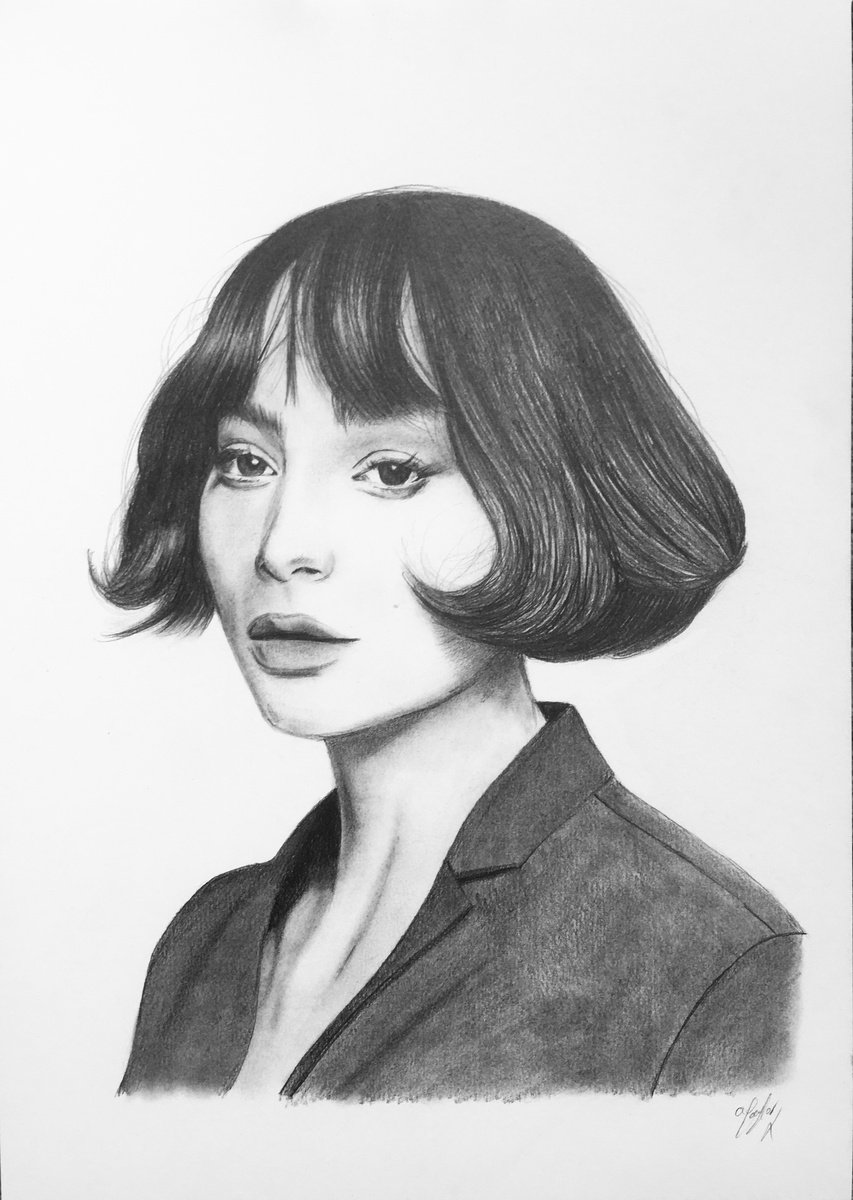 Photorealistic Portrait Pencil Drawing By Amelia Taylor, 8 X 12, Woman, Original Artwork