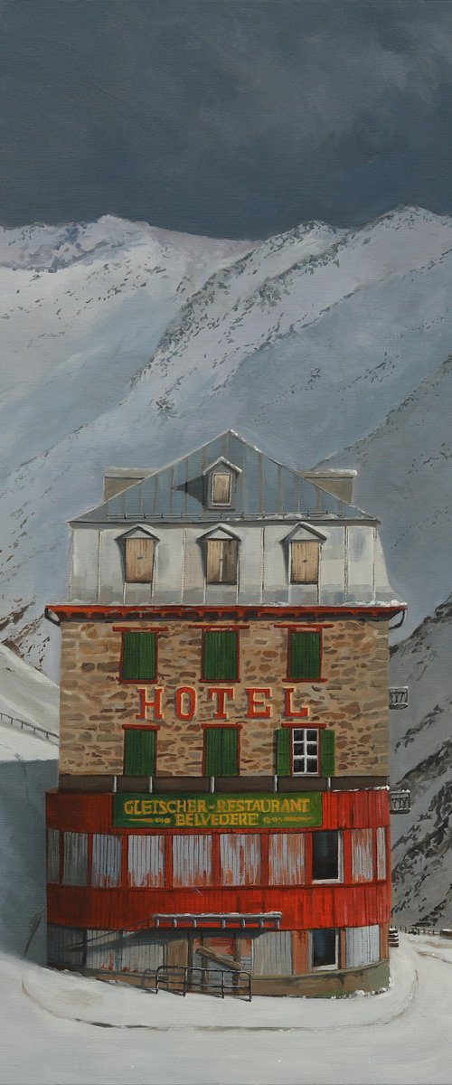 The Hotel Belvedere in Winter by Tom Clay