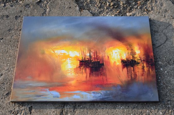"Harbor of destroyed dreams - Fragments of  Burned Past"